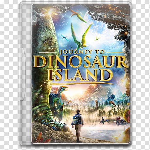 Movie Icon , Dinosaur Island, Journey to Dinosaur Island DVD case transparent background PNG clipart