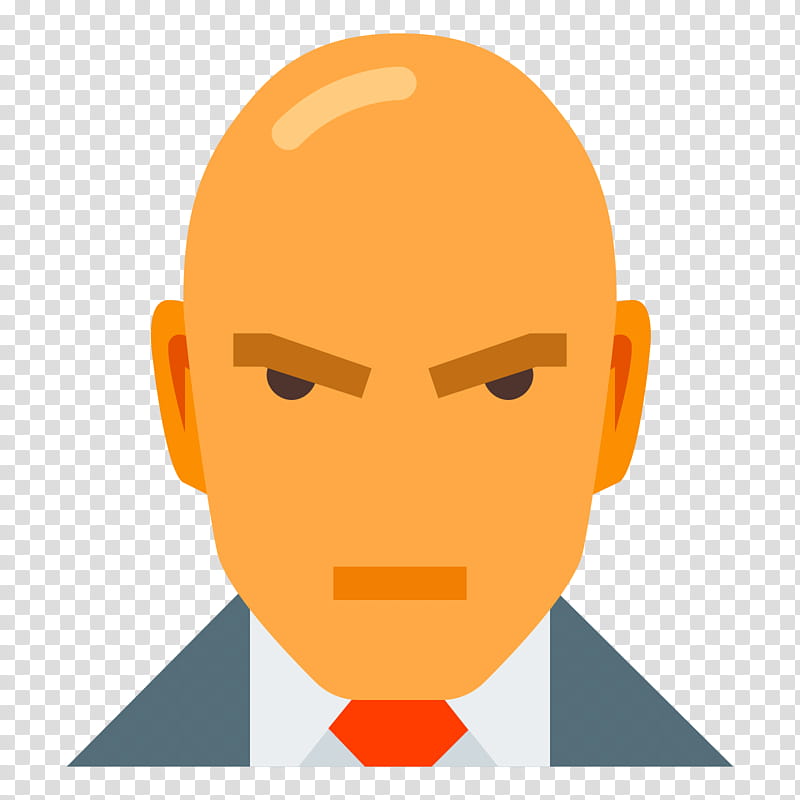 Face Hitman Video Games Typeface Cartoon Head Orange Yellow Transparent Background Png Clipart Hiclipart - man face roblox discord emoji