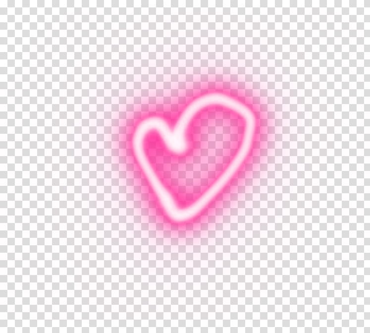 Estrellas y Corazones, hot pink heart LED light transparent background PNG clipart