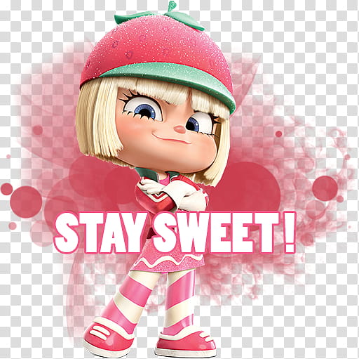 Wreck It Ralph Taffyta STAY SWEET, Wreck it Ralph character illustration transparent background PNG clipart