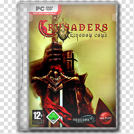 Game Icons , Crusaders-Thy-Kingdom-Come, Crusaders Thy Kingdom Come PC DVD case transparent background PNG clipart