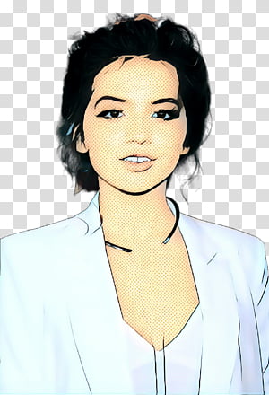 Vintage, Pop Art, Retro, Black Hair, Hair Coloring, Brown Hair, Portrait, Long Hair transparent background PNG clipart thumbnail