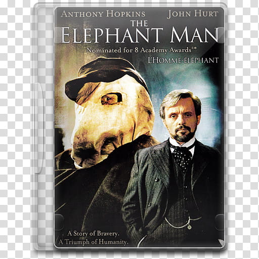 Movie Icon Mega , The Elephant Man, The Elephant Man movie case transparent background PNG clipart