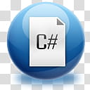 The Spherical Icon Set, file_c#, C# file illustration transparent background PNG clipart