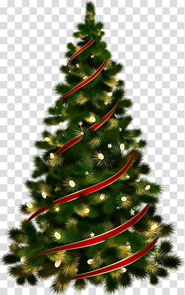 CHRISTMAS MEGA, green and red Christmas tree illustration transparent background PNG clipart