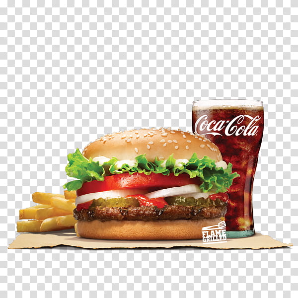 Junk Food, Whopper, Hamburger, Big King, Cheeseburger, Burger King, Sandwich, Chicken Sandwich transparent background PNG clipart