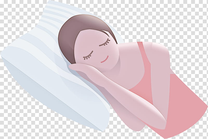 skin pink sleep arm neck, Nap, Baby, Child, Textile transparent background PNG clipart