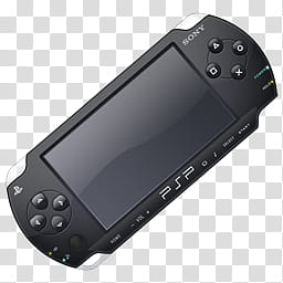 Psp icons, psp , black Sony PSP transparent background PNG clipart