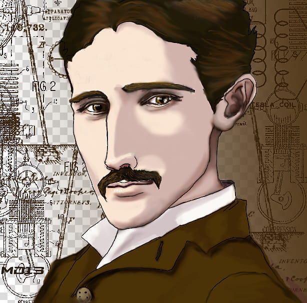 Nikola Tesla transparent background PNG clipart