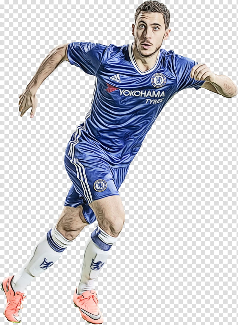 Football, Watercolor, Paint, Wet Ink, Eden Hazard, Fifa 17, Fifa 18, Chelsea Fc transparent background PNG clipart