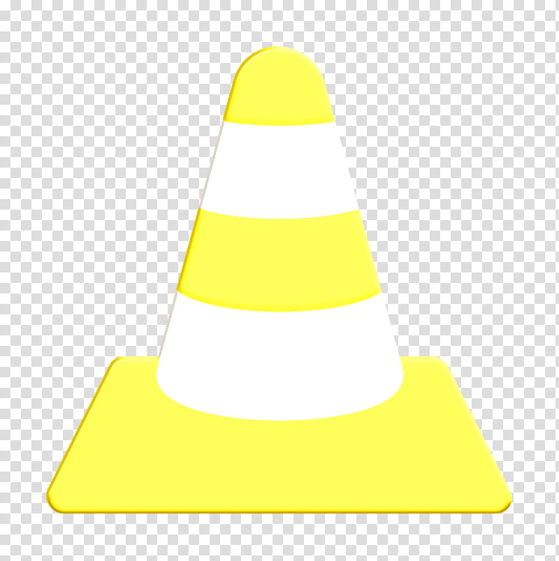 media icon player icon video icon, Vlc Icon, Cone, Yellow, Headgear transparent background PNG clipart