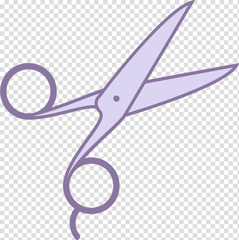 Hair Logo, Haircutting Shears, Scissors, Barber, Hairdresser, Hairstyle, Purple, Line transparent background PNG clipart