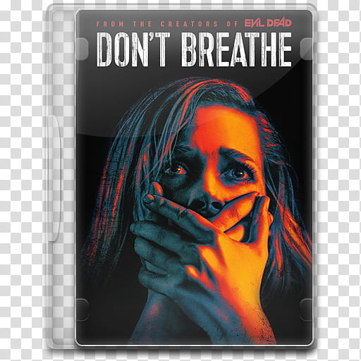 Movie Icon Mega , Don't Breathe, Don't Breathe DVD case art transparent background PNG clipart