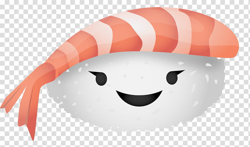 Emoticon Smile, Sushi, Japanese Cuisine, Onigiri, Sashimi, Cuteness, Salmon, Food transparent background PNG clipart