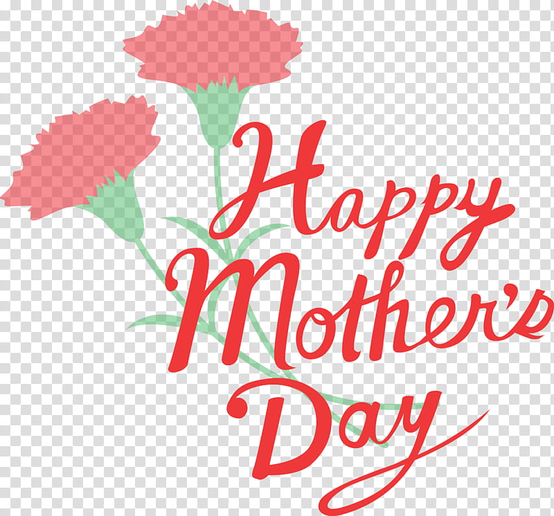 Mothers Day Calligraphy Happy Mothers Day Calligraphy, Text, Cut Flowers, Pink, Carnation, Plant, Logo, Pink Family transparent background PNG clipart