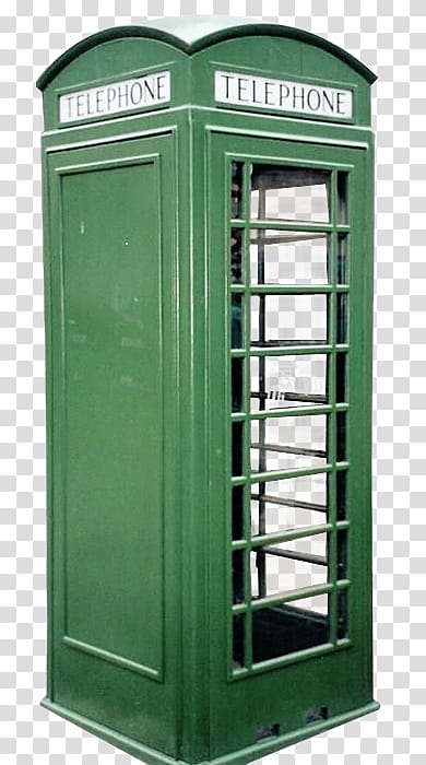 Telephone Box s, green telephone box transparent background PNG clipart