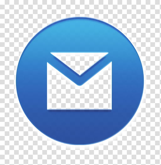 blue email symbol