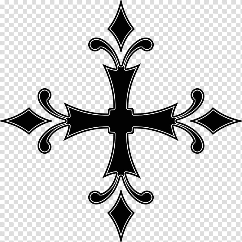 Gothic cross, black cross art transparent background PNG clipart