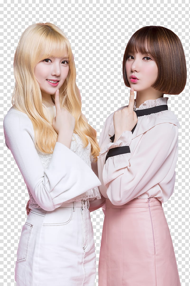 GFriend, two GFRIENDS members illustration transparent background PNG clipart