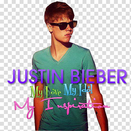 Justin Bieber My Idol Love Inspiration transparent background PNG clipart