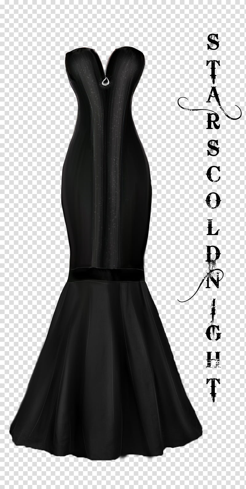 Elegant Black dress, black sweetheart-neckline strapless dress transparent background PNG clipart