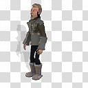 Spore GA Captain The War Doctor, man wears grey coat transparent background PNG clipart