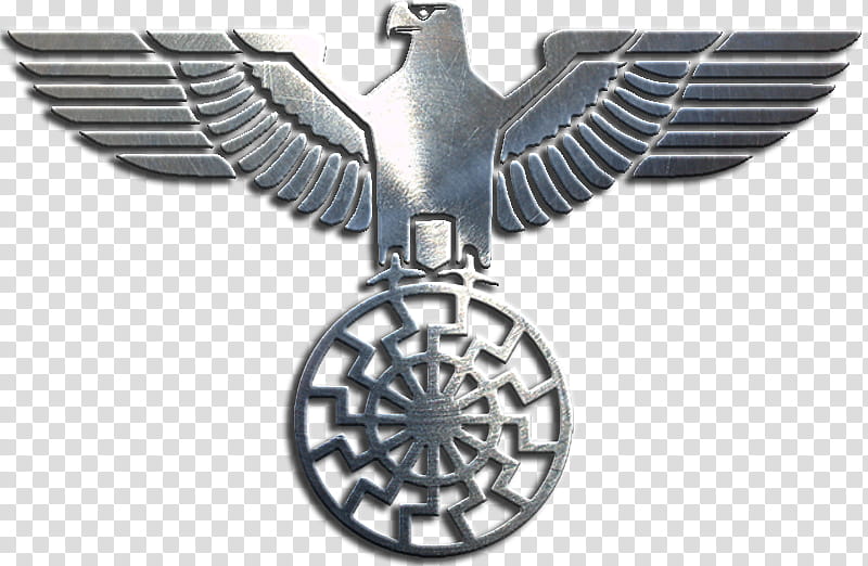 Black Sun-Reichsadler, eagle badge transparent background PNG clipart