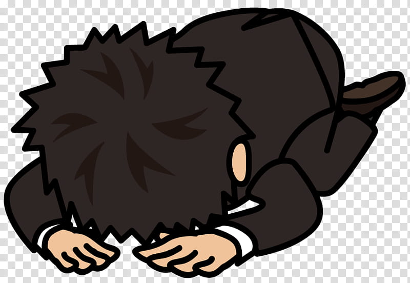 Man, Dogeza, Apologia, Blog, Character, Hatena, Head, Claw transparent background PNG clipart