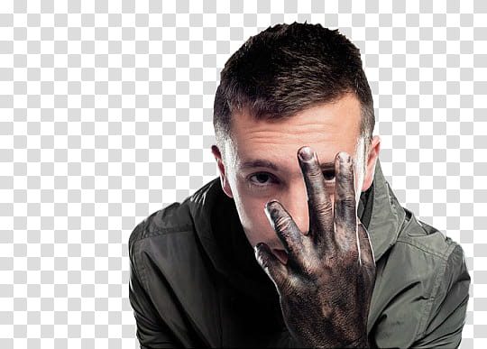 Twenty One Pilots, man covering his face transparent background PNG clipart