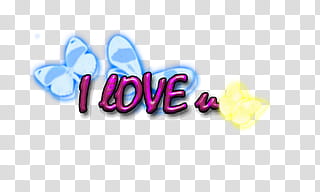I Love you transparent background PNG clipart