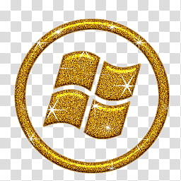 Windows logo Kolor Icon, , gold Microsoft Windows logo transparent background PNG clipart