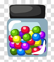 candies in jar illustration transparent background PNG clipart