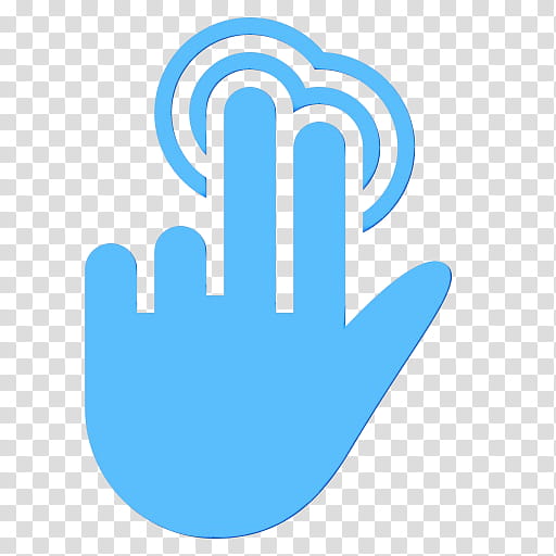 hand logo finger line gesture, Watercolor, Paint, Wet Ink, Electric Blue, Symbol, Thumb transparent background PNG clipart