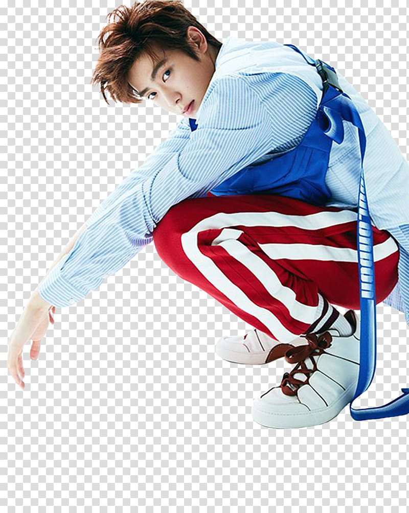 JAEHYUN NCT VOGUE Korea December , man wearing blue dress shirt transparent background PNG clipart