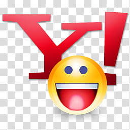 Yahoo icons, Y! messenger, Y! emoji logo transparent background PNG clipart