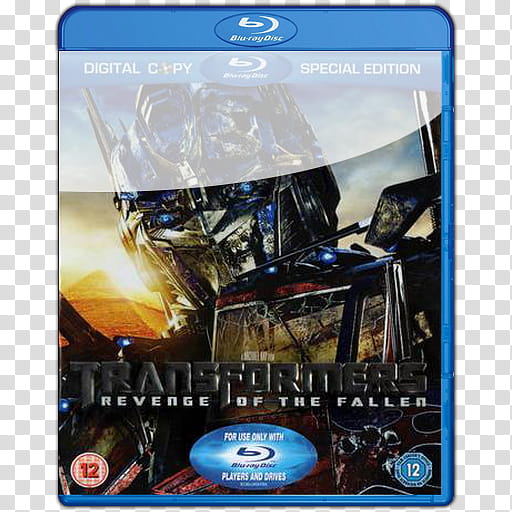 Bluray  Transformers Revenge Of The Fallen, Transformers Revenge Of The Fallen  icon transparent background PNG clipart
