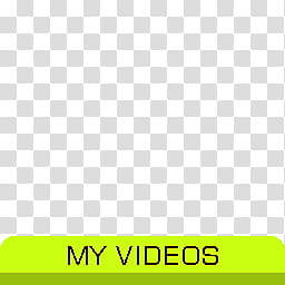 Aurora simple dock icons, MY VIDEOS, green background with my videos text overlay transparent background PNG clipart