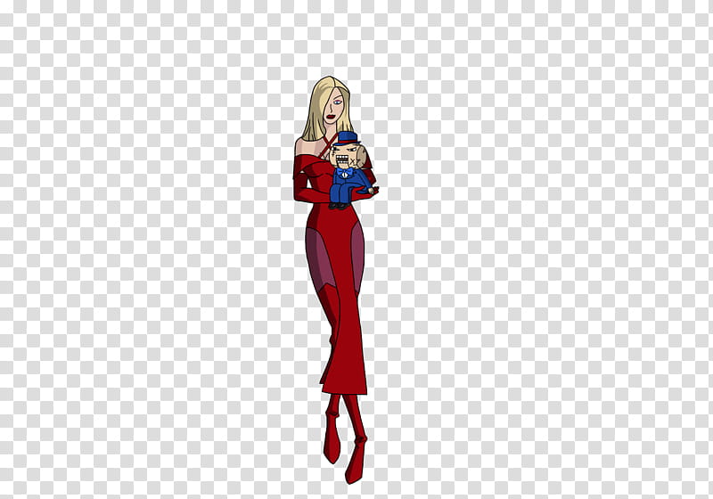 Sugar and Scarface, woman in red dress illustartion transparent background PNG clipart