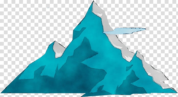 blue aqua turquoise iceberg tree, Watercolor, Paint, Wet Ink, Landscape, Glacial Landform transparent background PNG clipart