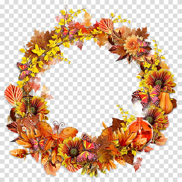 leaf lei flower plant wreath, Cut Flowers, Fashion Accessory, Autumn transparent background PNG clipart