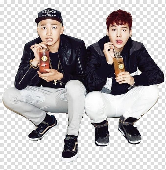 BTS SUGA AND RAP MONSTER transparent background PNG clipart