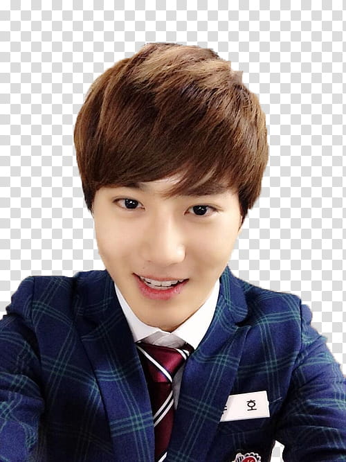 Suho selca transparent background PNG clipart