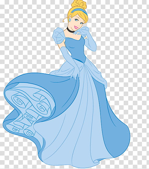 Disney Cinderella, woman wearing white dress illustration transparent background PNG clipart
