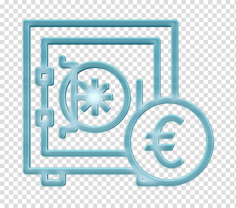 currency icon euro icon money icon, Price Icon, Safe Icon, Secure Icon, Vault Icon, Text, Line transparent background PNG clipart