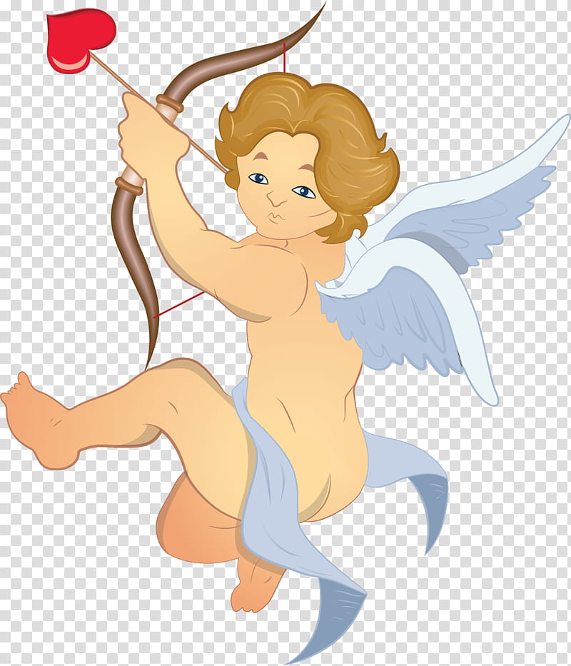 cartoon angel fictional character cupid, Cartoon, Mythical Creature, Wing transparent background PNG clipart