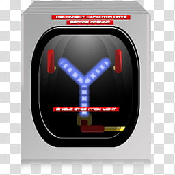 Back To The Future Icons Vista, Blue Flux Capacitor_x transparent background PNG clipart