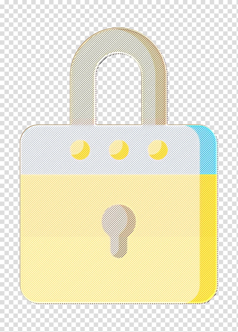 Password icon Web Design icon Padlock icon, Yellow, Material Property, Cloud, Meteorological Phenomenon transparent background PNG clipart