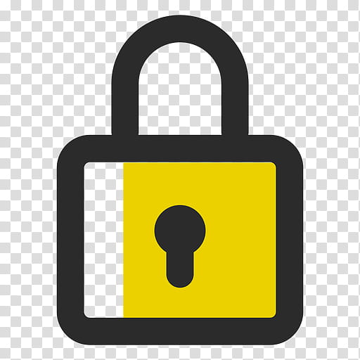 Computer, Password, Computer Software, Yellow, Lock, Padlock, Security, Symbol transparent background PNG clipart