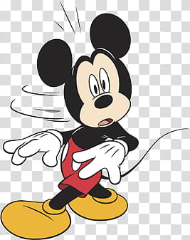 Mickey Mouse Shocked transparent background PNG clipart