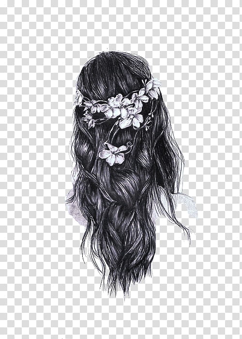 Watchers Pilii Editions, long haired woman sketch transparent background PNG clipart